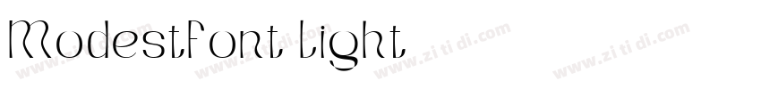 ModestFont Light字体转换